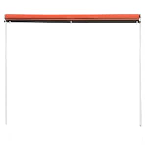 Zatahovací markýza 150 x 150 cm oranžovo-hnědá - obrázek 4