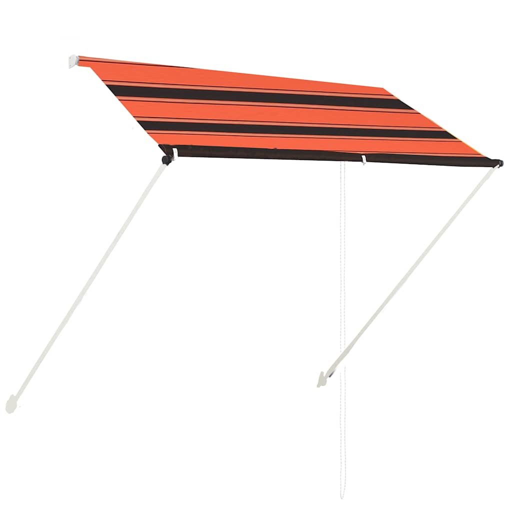 vidaXL Zatahovací markýza 200 x 150 cm oranžovo-hnědá