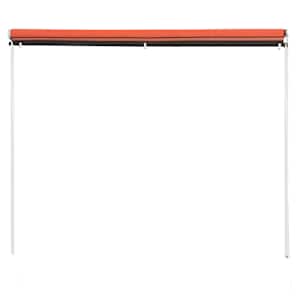 Zatahovací markýza 350 x 150 cm oranžovo-hnědá - obrázek 4