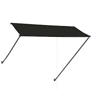 Zatahovací markýza s LED světlem 300 x 150 cm antracitová - obrázek 4