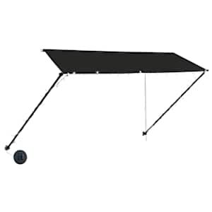 Zatahovací markýza s LED světlem 350 x 150 cm antracitová - obrázek 3