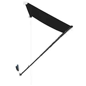 Zatahovací markýza s LED světlem 350 x 150 cm antracitová - obrázek 6