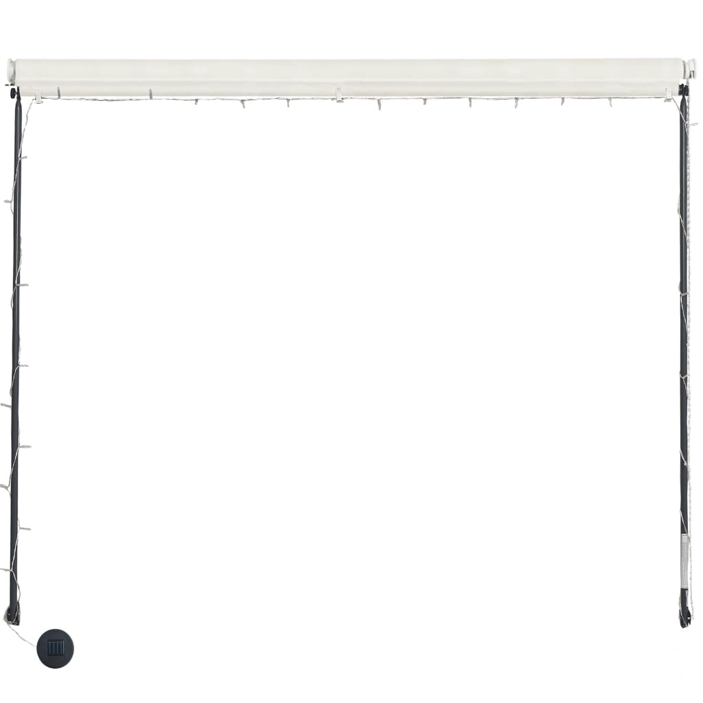 Tenda Da Sole Retrattile Con LED 100x150 Cm Crema VidaXL 14 width=274