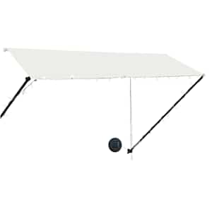 Zatahovací markýza s LED světlem 300 x 150 cm krémová - obrázek 3