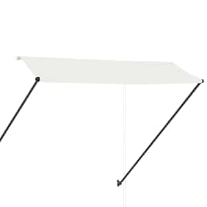 Zatahovací markýza s LED světlem 300 x 150 cm krémová - obrázek 4