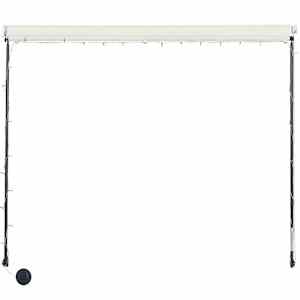Zatahovací markýza s LED světlem 300 x 150 cm krémová - obrázek 5