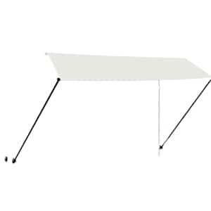 Zatahovací markýza s LED světlem 350 x 150 cm krémová - obrázek 4
