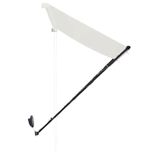 Zatahovací markýza s LED světlem 350 x 150 cm krémová - obrázek 6