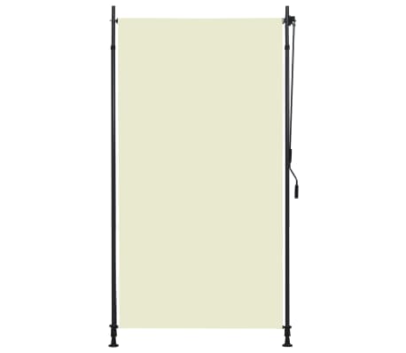 vidaXL Rolgordijn voor buiten 120x270 cm crème