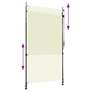 Venkovní roleta 120 x 270 cm krémová - obrázek 3