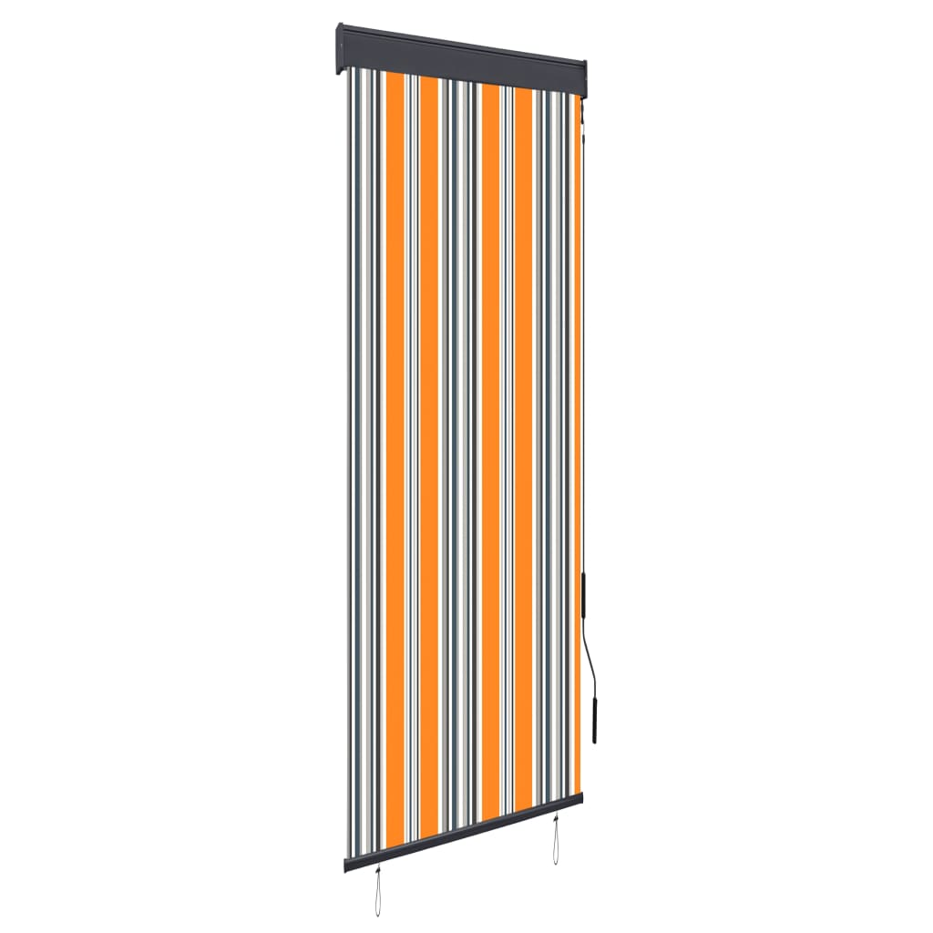 vidaXL Jaluzea tip rulou de exterior, galben și albastru, 60 x 250 cm