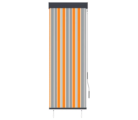 vidaXL Store roulant d'extérieur 60x250 cm Jaune et bleu