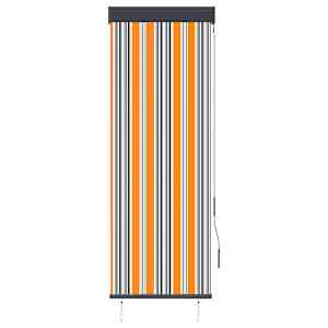 vidaXL Store roulant d'extérieur 60x250 cm Jaune et bleu