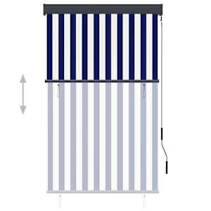 Venkovní roleta 100 x 250 cm modrobílá - obrázek 3