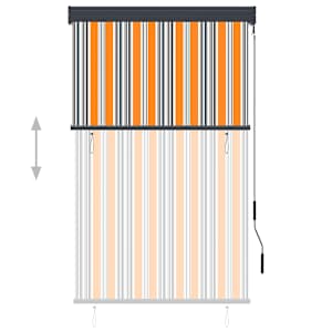 Venkovní roleta 100 x 250 cm žlutomodrá - obrázek 3