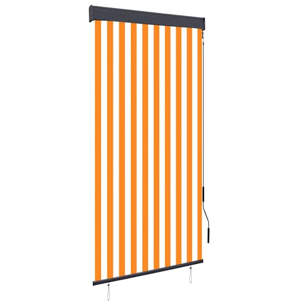 vidaXL v&auml;liruloo 100 x 250 cm, valge ja oranž