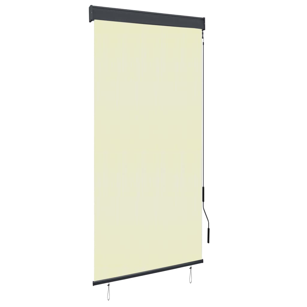 vidaXL Jaluzea tip rulou de exterior, crem, 100 x 250 cm