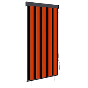 Zunanje rolo senčilo 100x250 cm oranžno in rjavo