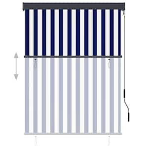 Venkovní roleta 120 x 250 cm modrobílá - obrázek 3