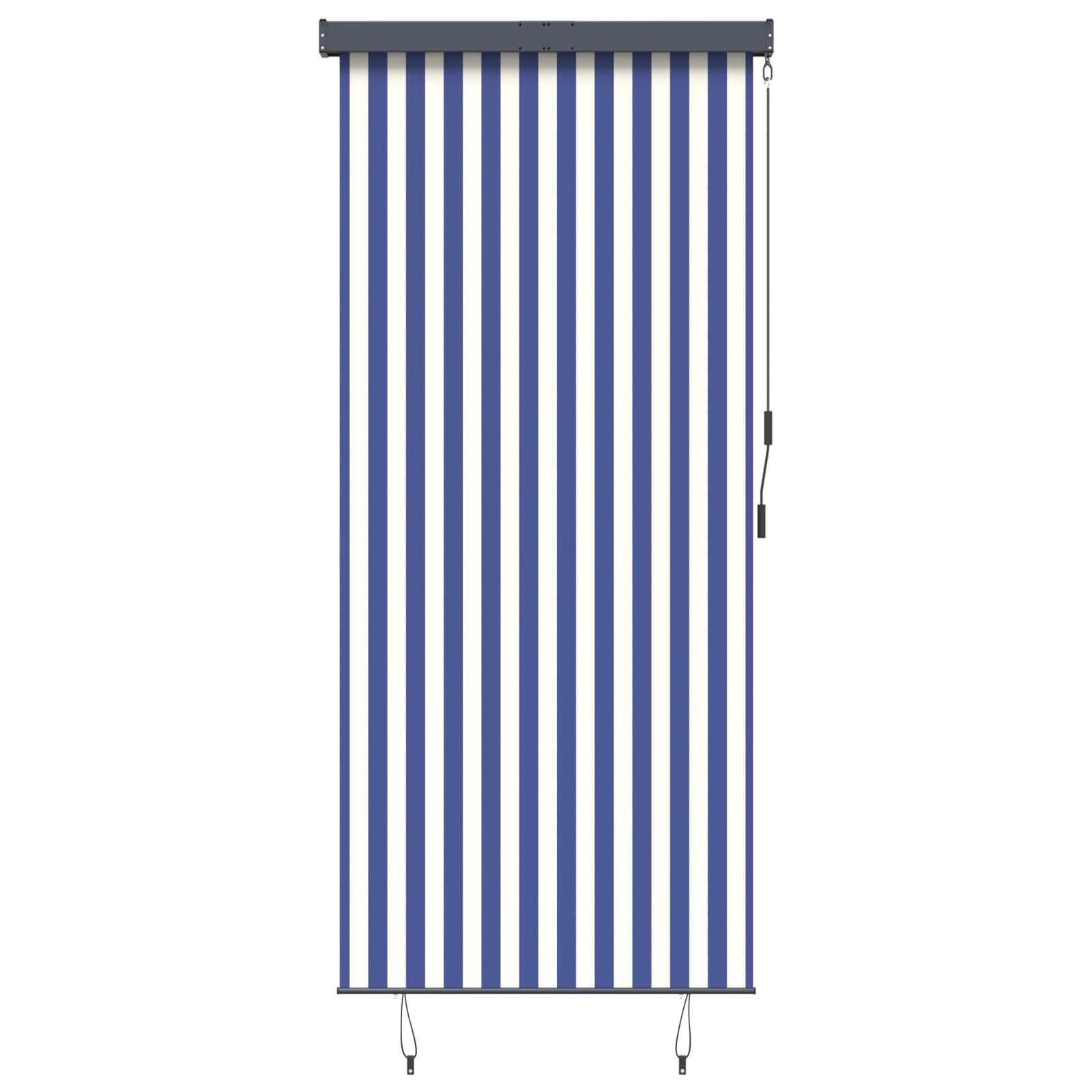 vidaXL Vonkajšia zatemňovacia roleta 120x250 cm modrá a biela