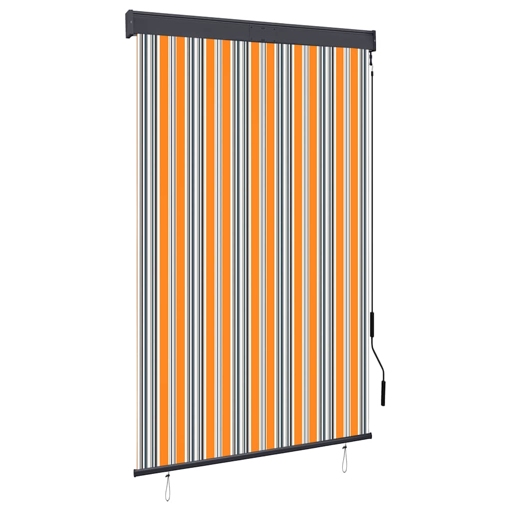 vidaXL Jaluzea tip rulou de exterior, galben și albastru, 120 x 250 cm