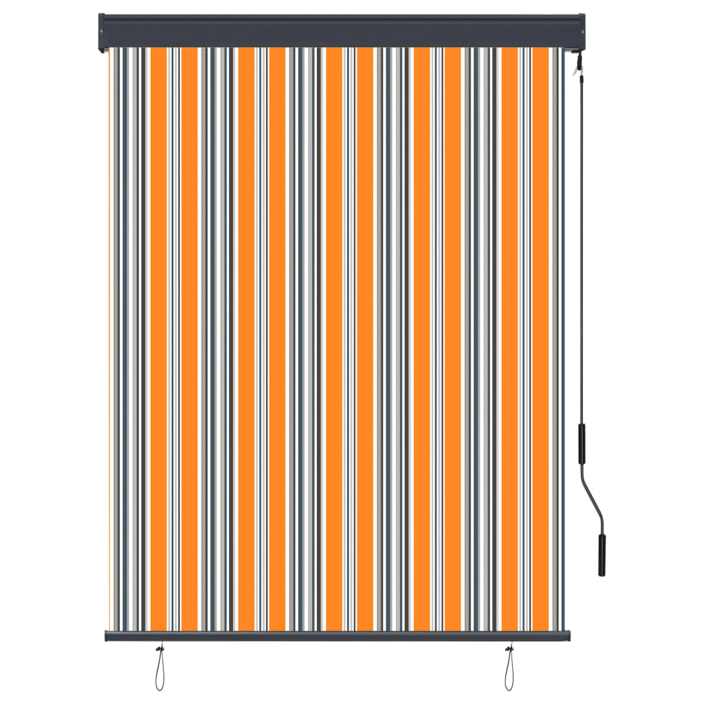 

vidaXL Rolgordijn voor buiten 120x250 cm geel en blauw
