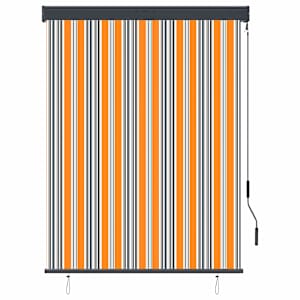 vidaXL Vanjska roleta 120 x 250 cm žuto-bijela