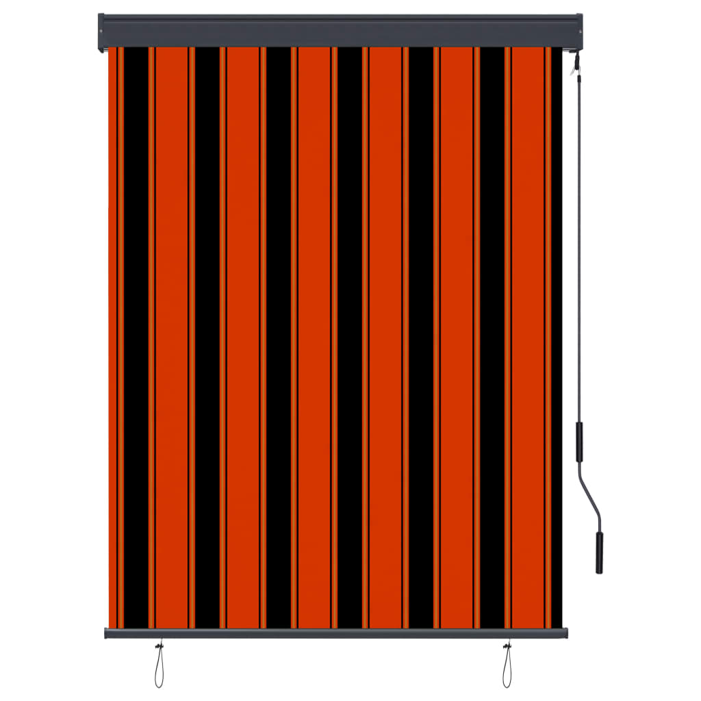 vidaXL Tenda a Rullo per Esterni 120x250 cm Arancione e Marrone