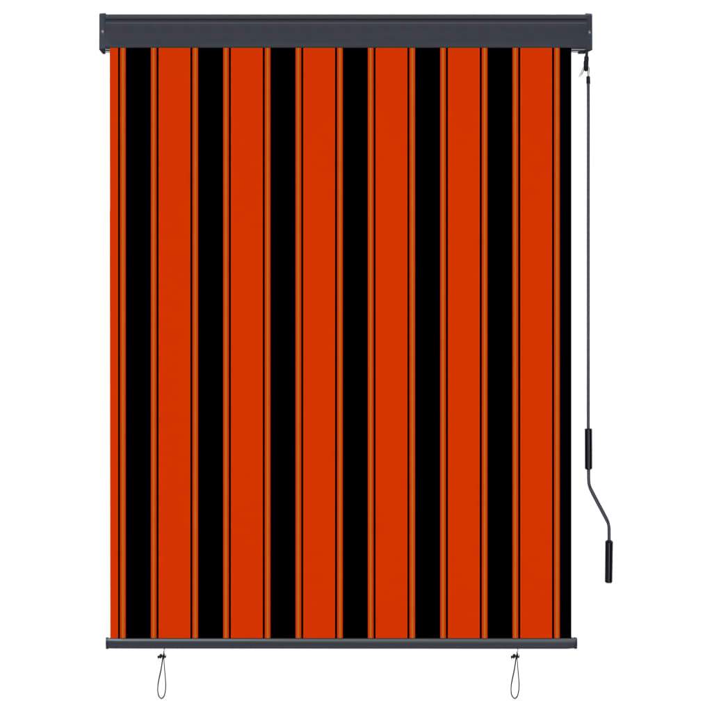 vidaXL Jaluzea tip rulou de exterior, portocaliu și maro, 120 x 250 cm