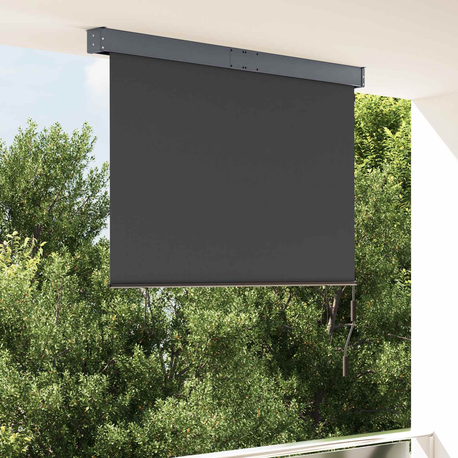 vidaXL Außenrollo 140x250 cm Anthrazit