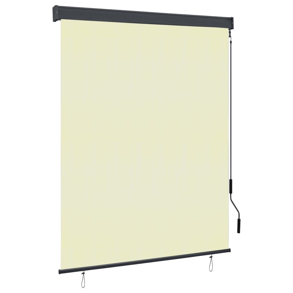 vidaXL Jaluzea tip rulou de exterior, crem, 140 x 250 cm