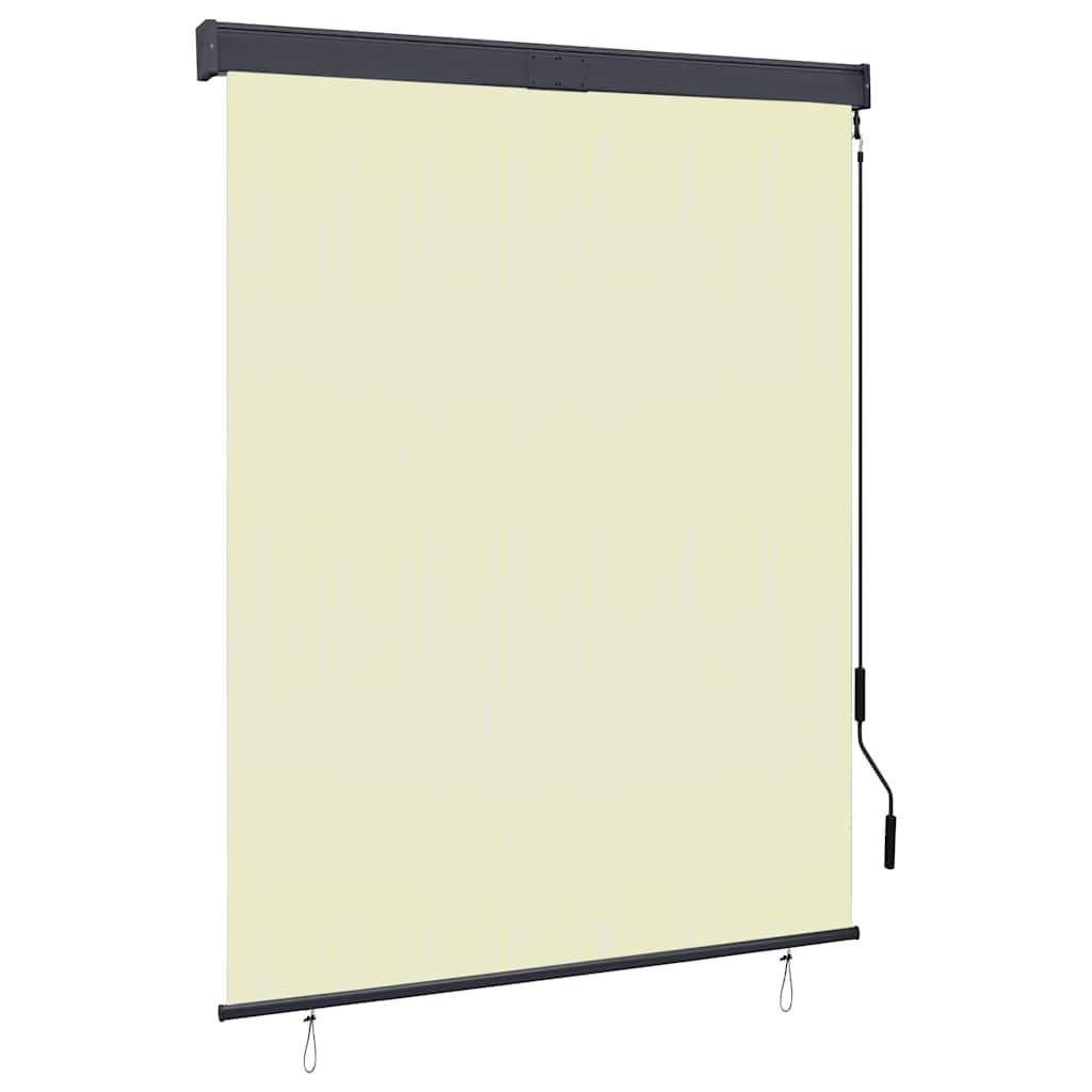 vidaXL Außenrollo 140x250 cm Creme
