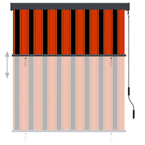Venkovní roleta 140 x 250 cm oranžovohnědá - obrázek 3