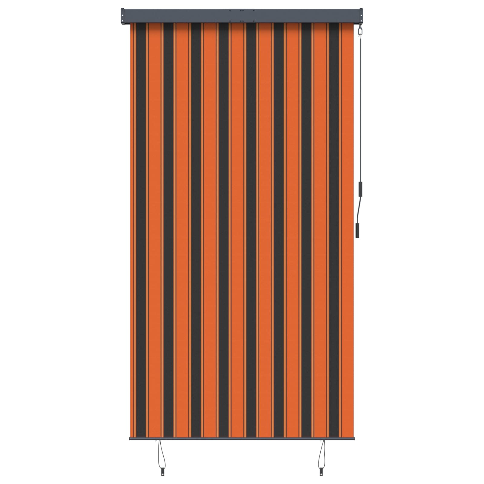 vidaXL Außenrollo 140x250 cm Orange und Braun – Bild 2