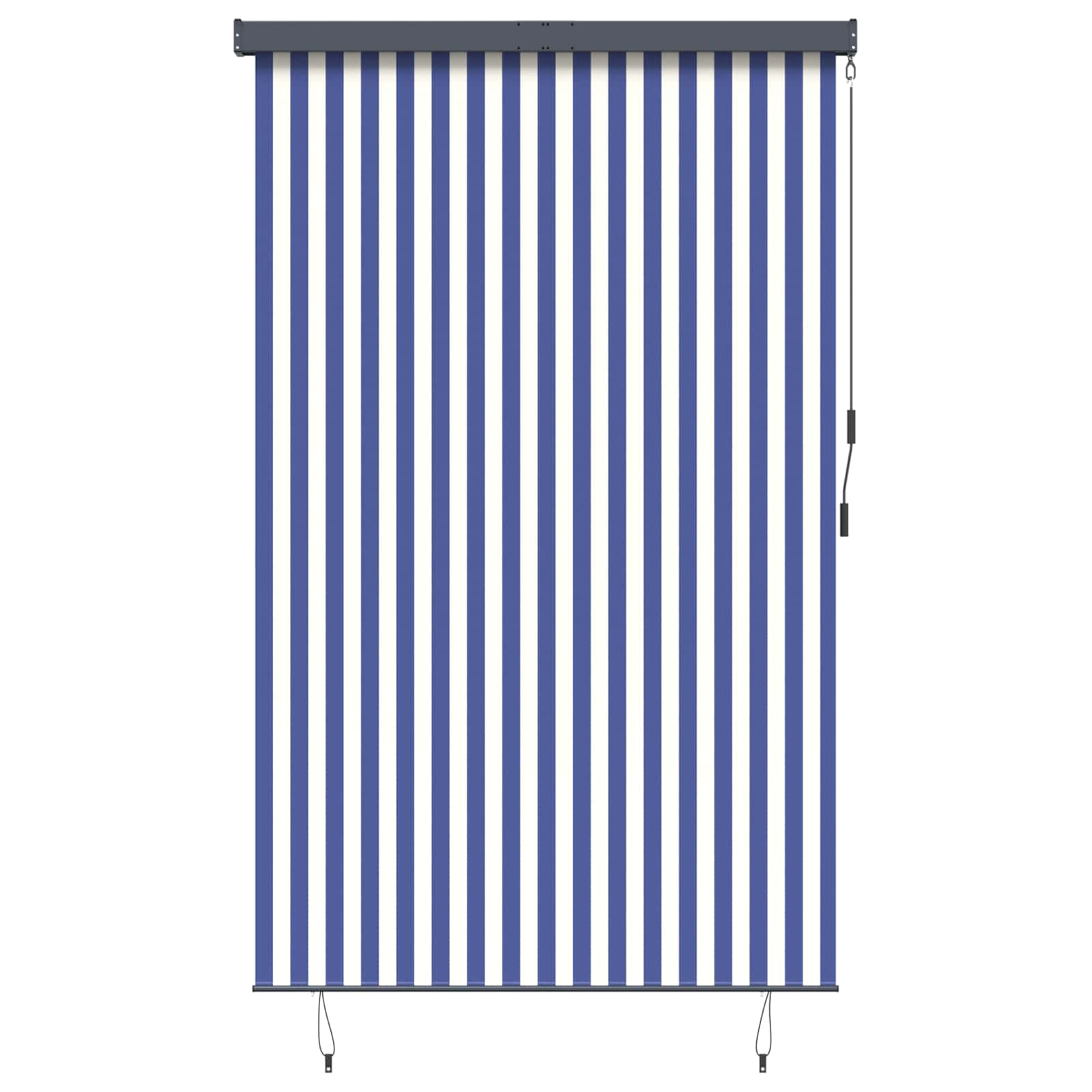 vidaXL Vonkajšia zatemňovacia roleta 160x250 cm modrá a biela