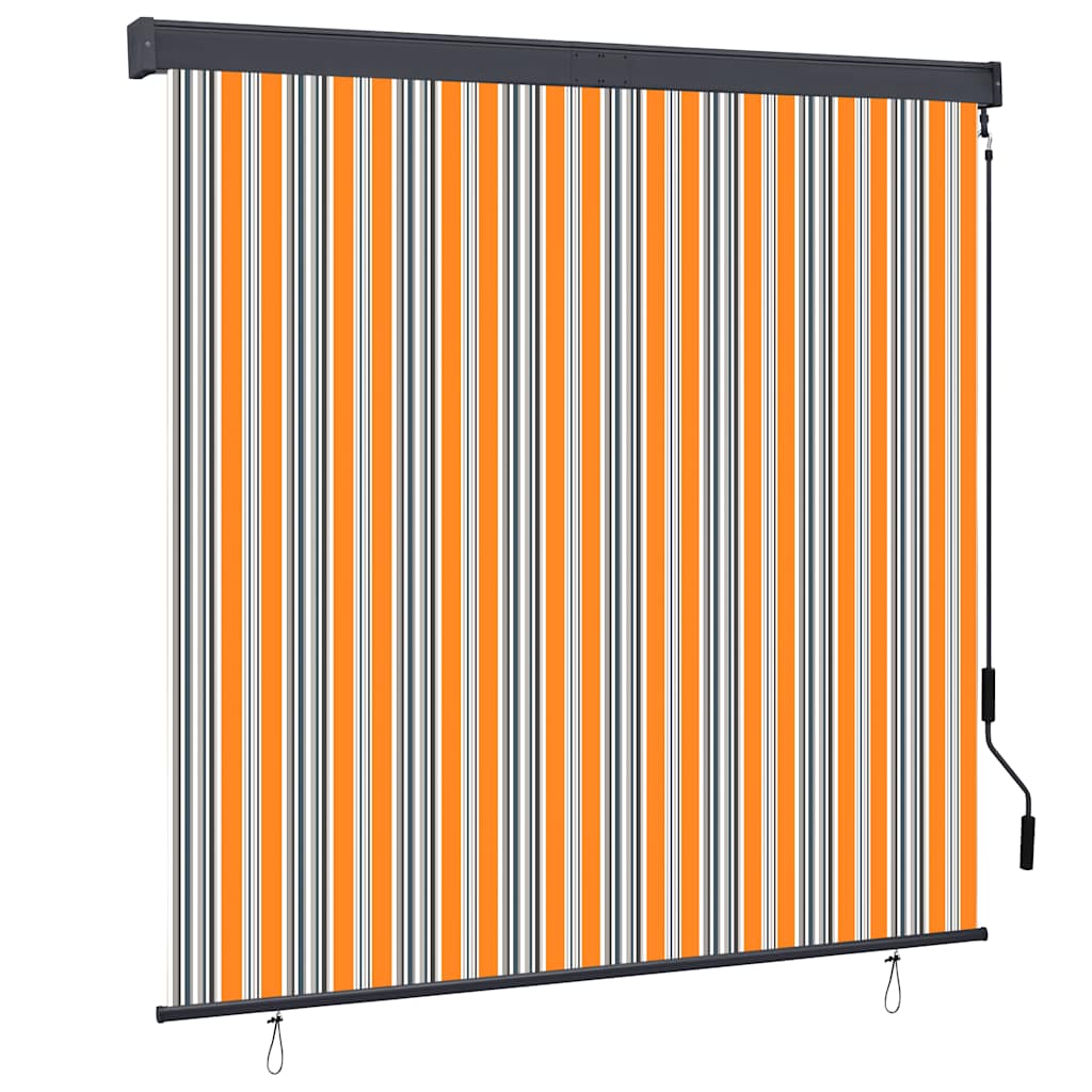 vidaXL Venkovní roleta 160 x 250 cm žlutomodrá