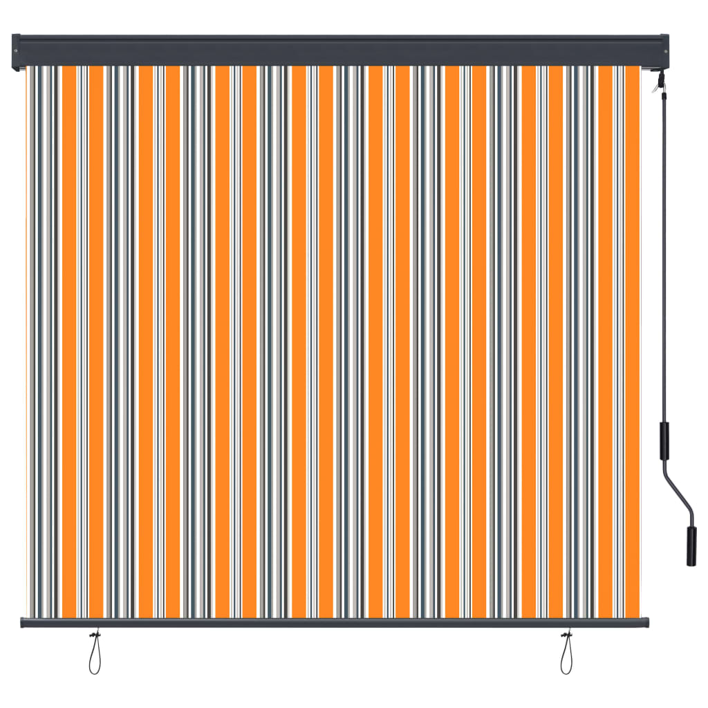 vidaXL udendørs rullegardin 160x250 cm gul og blå