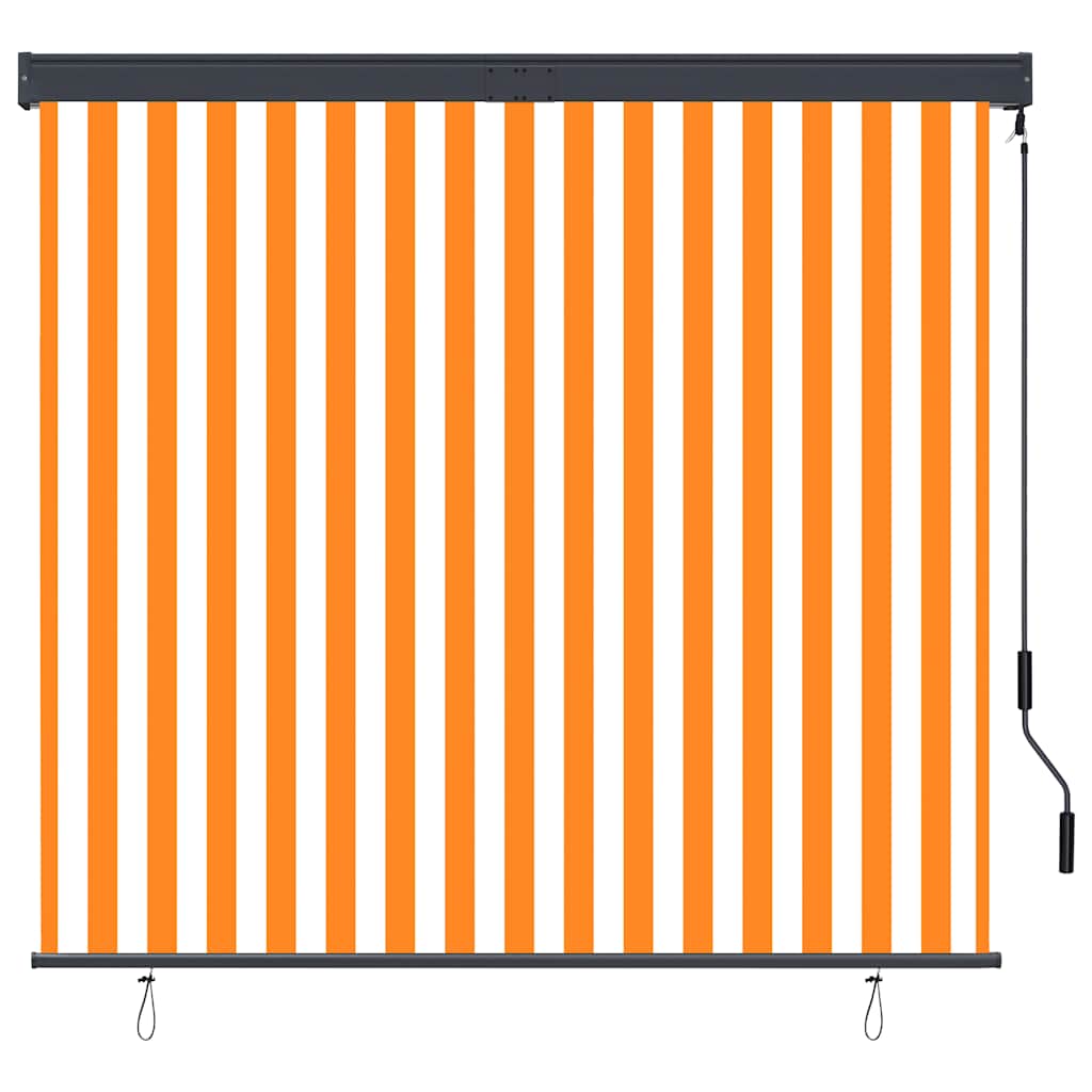 vidaXL fehér és narancssárga kültéri roló 160 x 250 cm