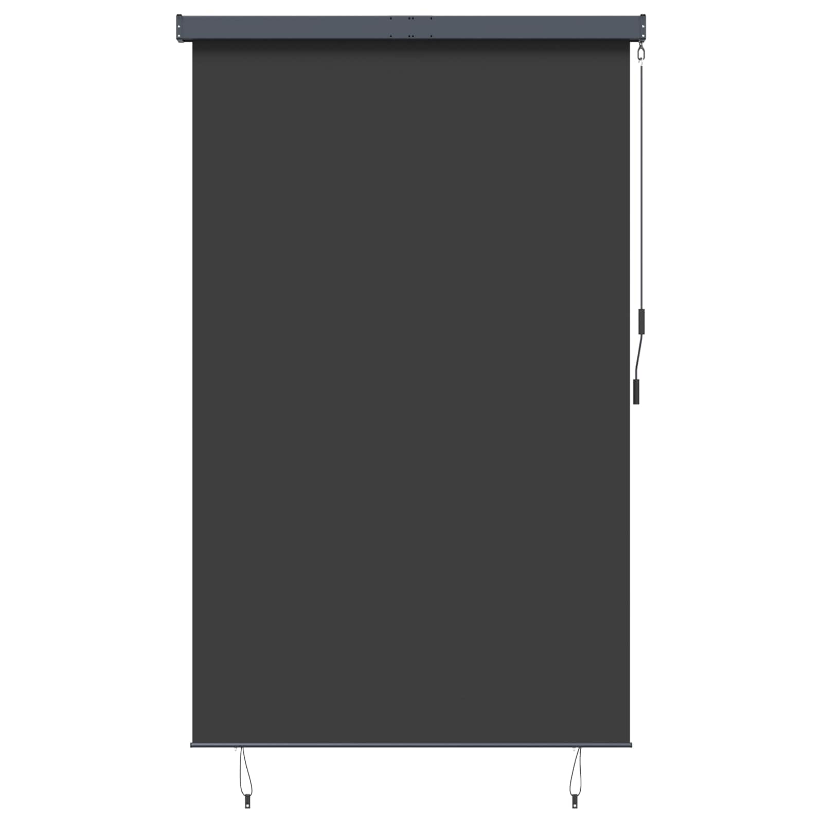 vidaXL Vonkajšia zatemňovacia roleta 160x250 cm antracitová