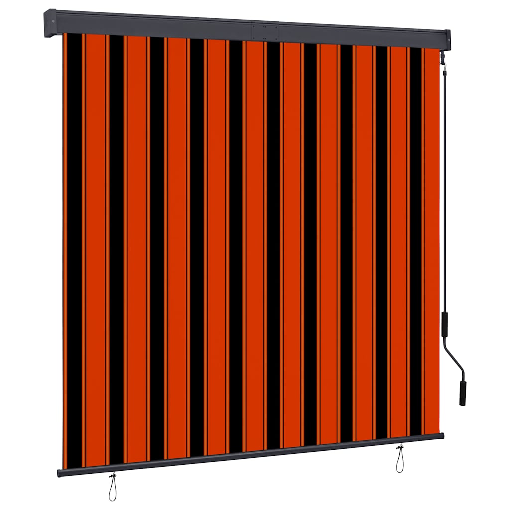 vidaXL Venkovní roleta 160 x 250 cm oranžovo-hnědá