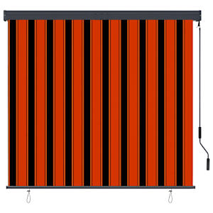 Venkovní roleta 160 x 250 cm oranžovo-hnědá - obrázek 2