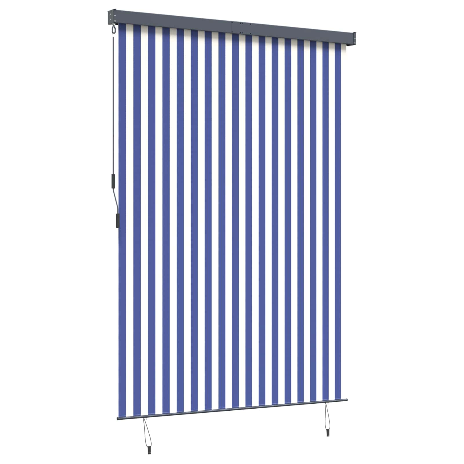 Venkovní roleta 170 x 250 cm modrobílá - obrázek 6