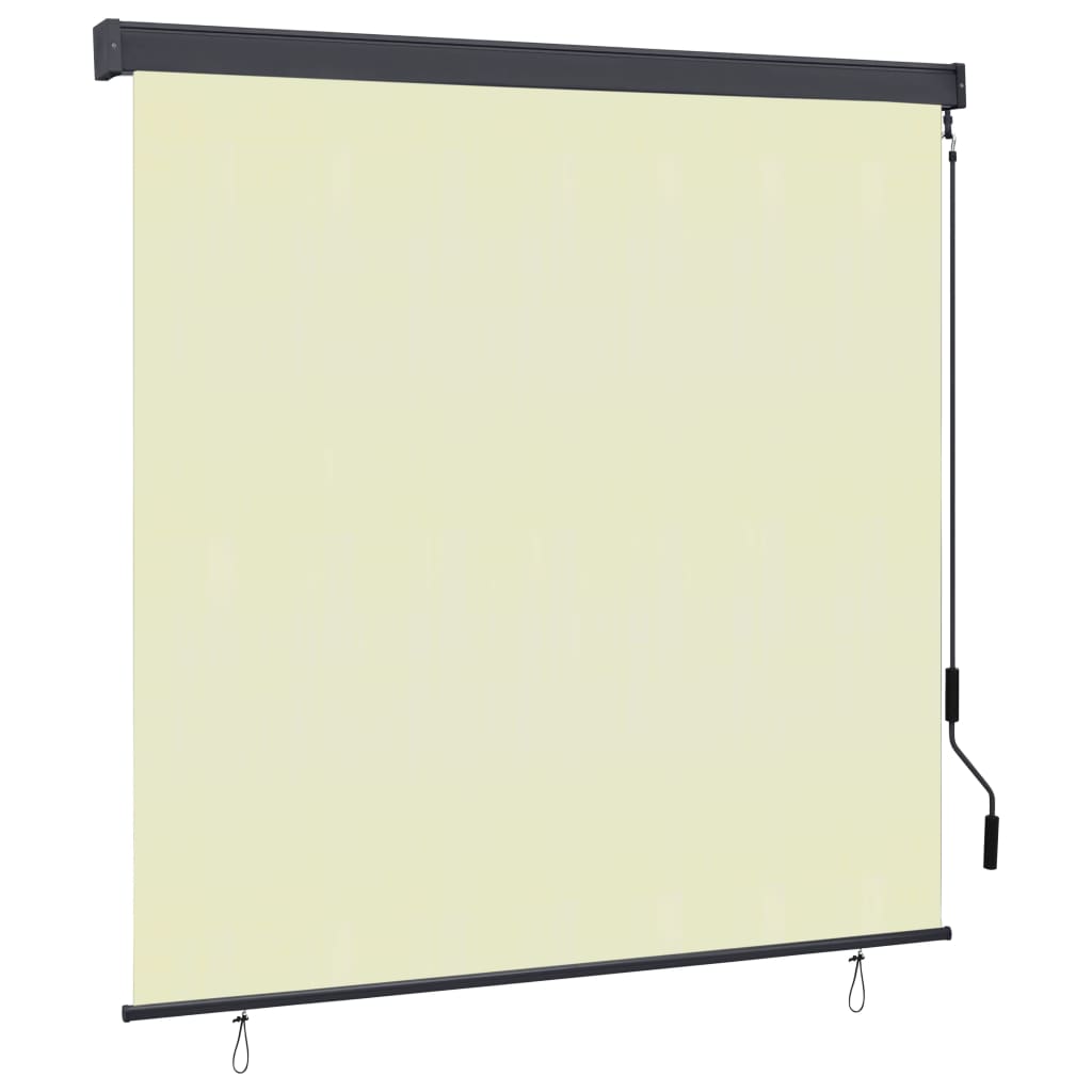 vidaXL Venkovní roleta 170 x 250 cm krémová
