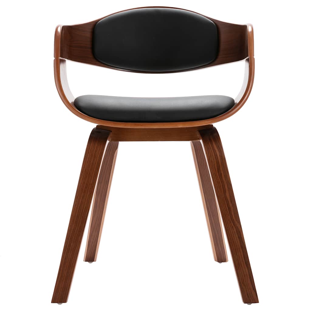 vidaXL Eetkamerstoelen 2 st gebogen hout en kunstleer afbeelding