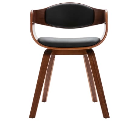 vidaXL Jídelní židle 2 ks ohýbané dřevo a umělá kůže