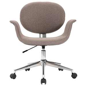 Otočná jídelní židle taupe textil - obrázek 3