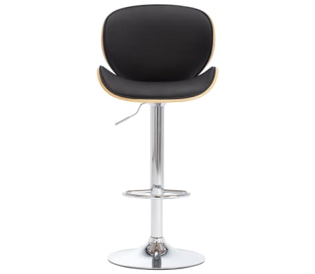 vidaXL Tabouret de bar Noir Similicuir