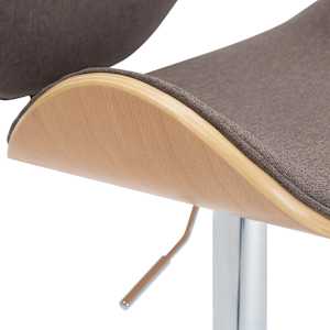 Barová stolička taupe textil - obrázek 5