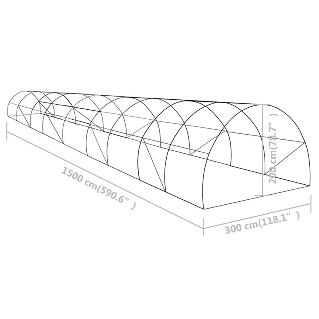 melegház 45 m² 15 x 3 x 2 m