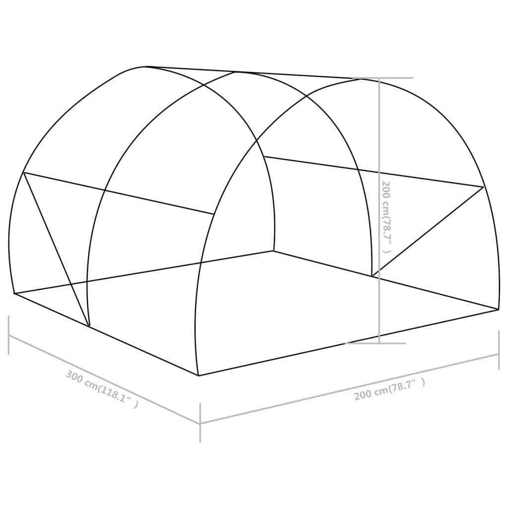 melegház 6 m² 3 x 2 x 2 m